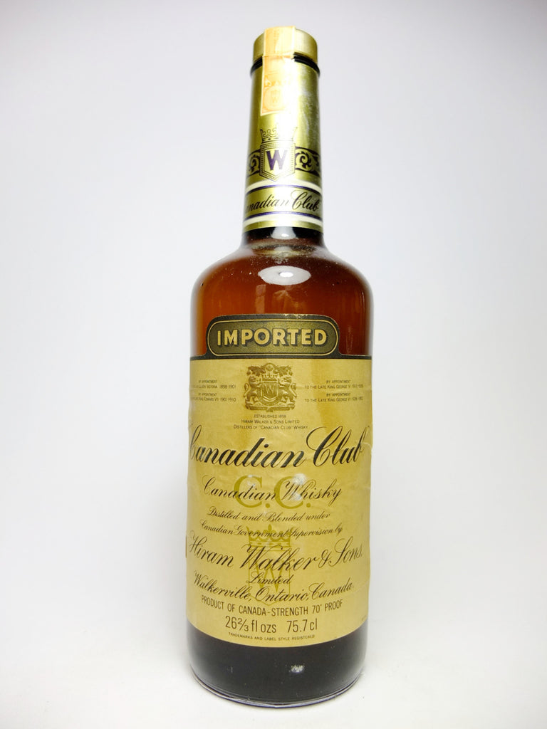 Canadian Club Blended Canadian Whisky - 1970s (40%, 75cl) product bottle