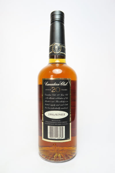 Canadian Club 20 Year Limited Edition Blended Canadian Whisky - Bottled 1995 (40%, 75cl) product bottle
