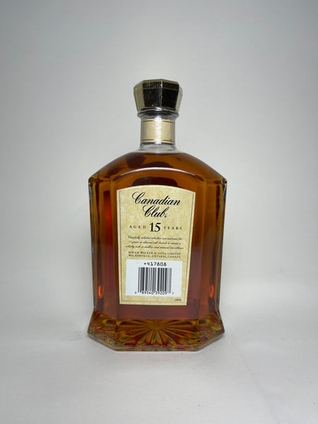 Canadian Club 15 Year Blended Canadian Whisky - Distilled 1980 / Bottled 1995 (40%, 75cl) product bottle