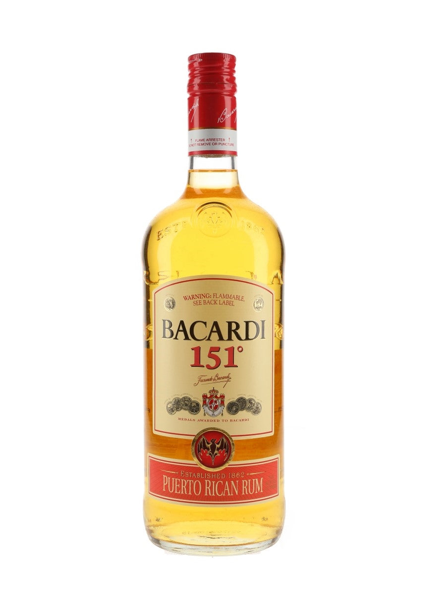 Bacardi 151 Rum product bottle