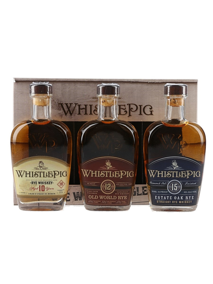 WhistlePig Barrel Aged Gift Set 3x375ml product bottle