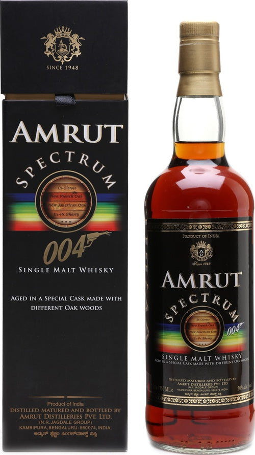 Amrut Spectrum 004 Single Malt Whisky product bottle