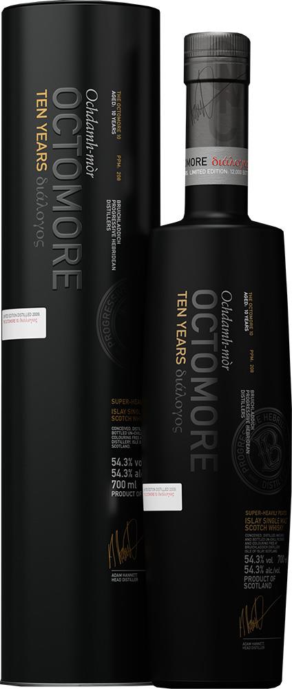 Bruichladdich Octomore Ten Years Single Malt Scotch Whisky product bottle