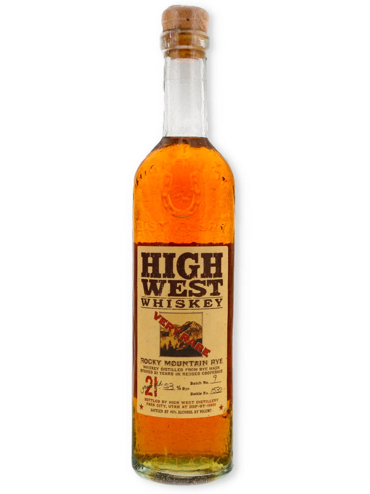 High West 21 Year Old Rocky Mountain Rye Whiskey product bottle