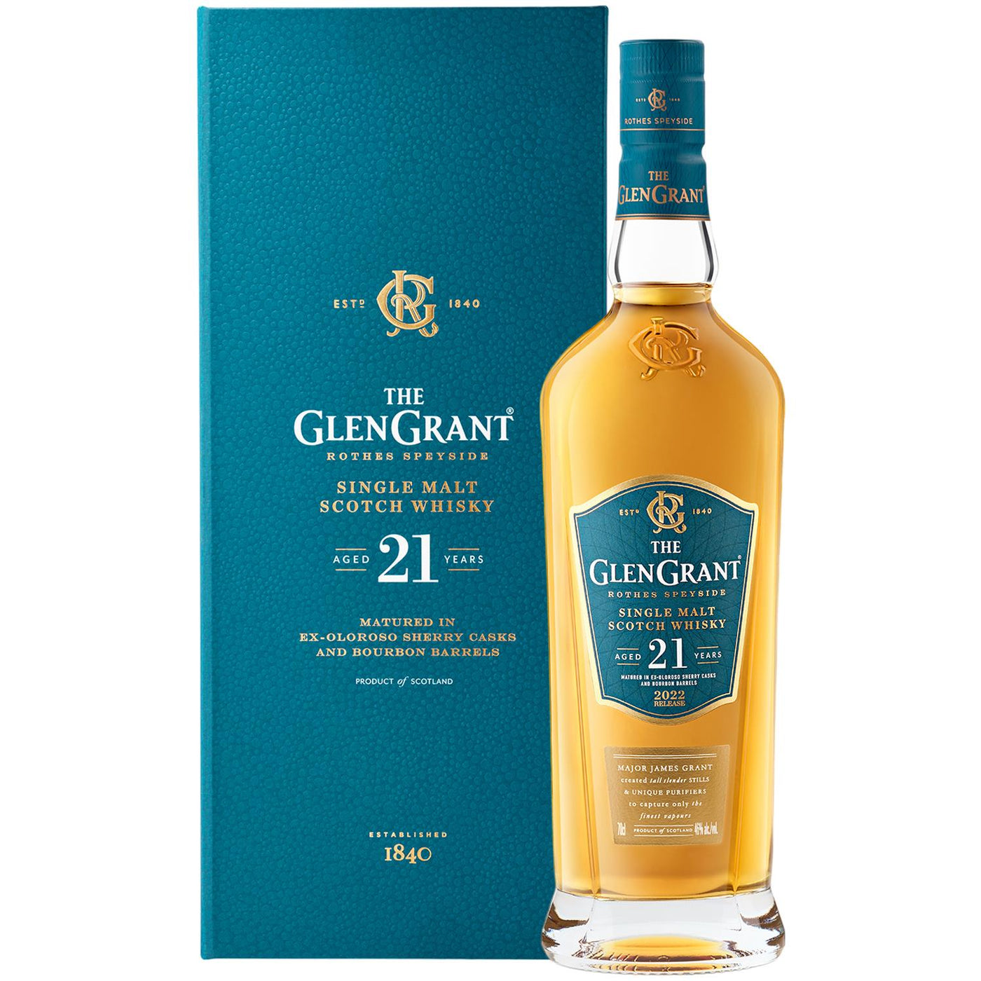 The Glen Grant 21 Year Old Single Malt Scotch Whisky product bottle