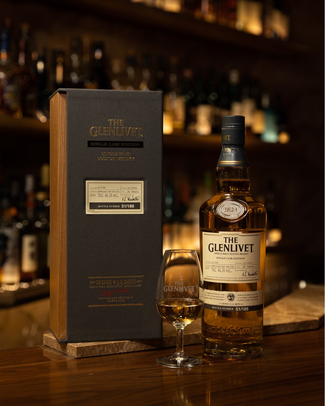 The Glenlivet Single Cask Pullman Club Car Single Malt Scotch Whisky product bottle