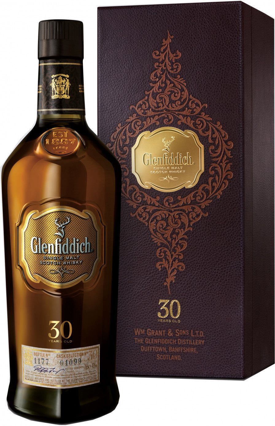 Glenfiddich 30 Year Old Single Malt Whisky product bottle