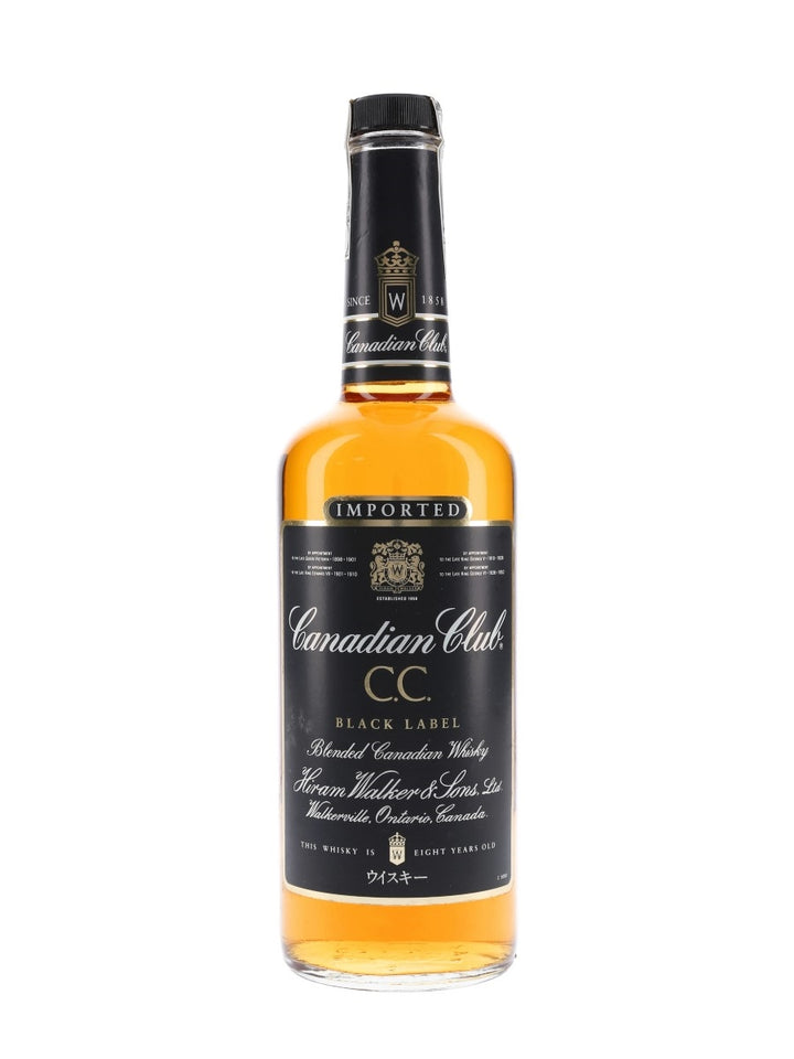 Canadian Club Black Label 8 Year Blended Canadian Whisky - Distilled 1980s / Bottled 1990s (40%, 75cl) product bottle
