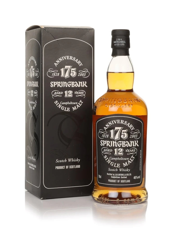 Springbank 12 Year Old 175th Anniversary Release Single Malt Scotch Whisky product bottle