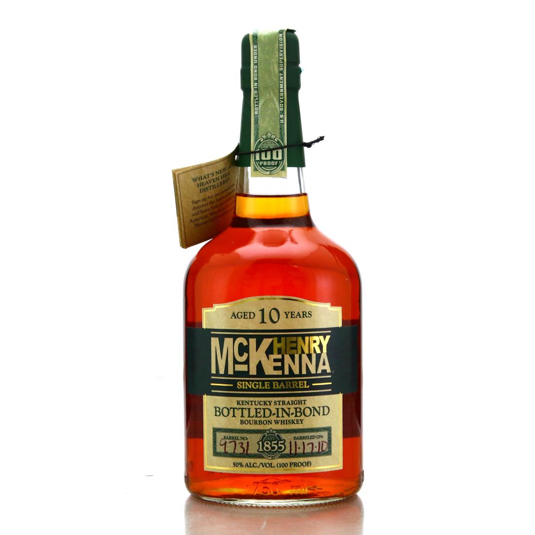 Henry McKenna Single Barrel Bourbon, 10 Year, Bottled-in-Bond product bottle