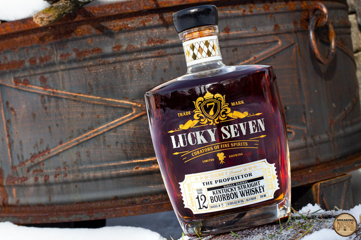 Lucky Seven 'The Proprietor' 12 Year Old Single Barrel Bourbon Whiskey product bottle