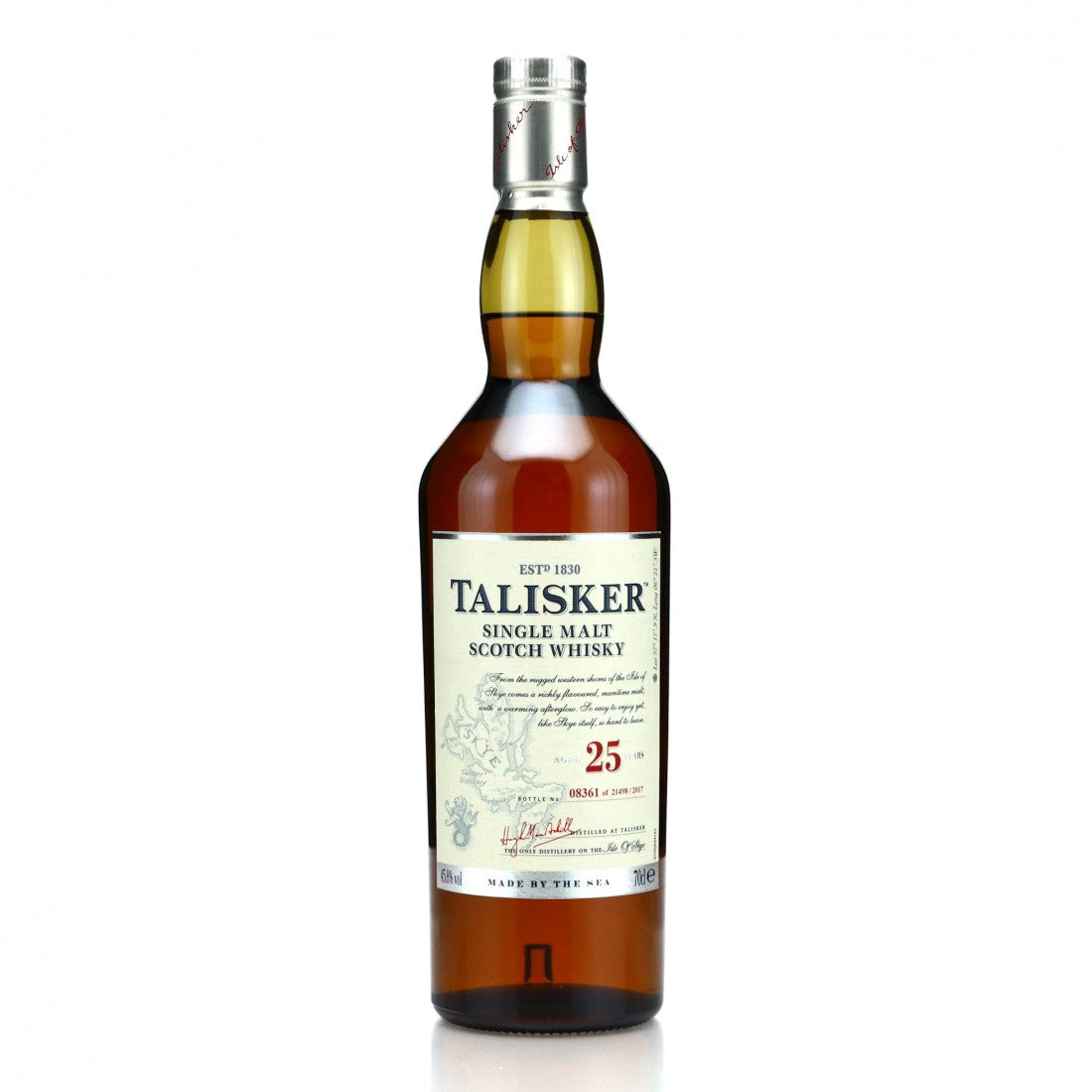Talisker 25 Year Old Single Malt Scotch Whisky product bottle