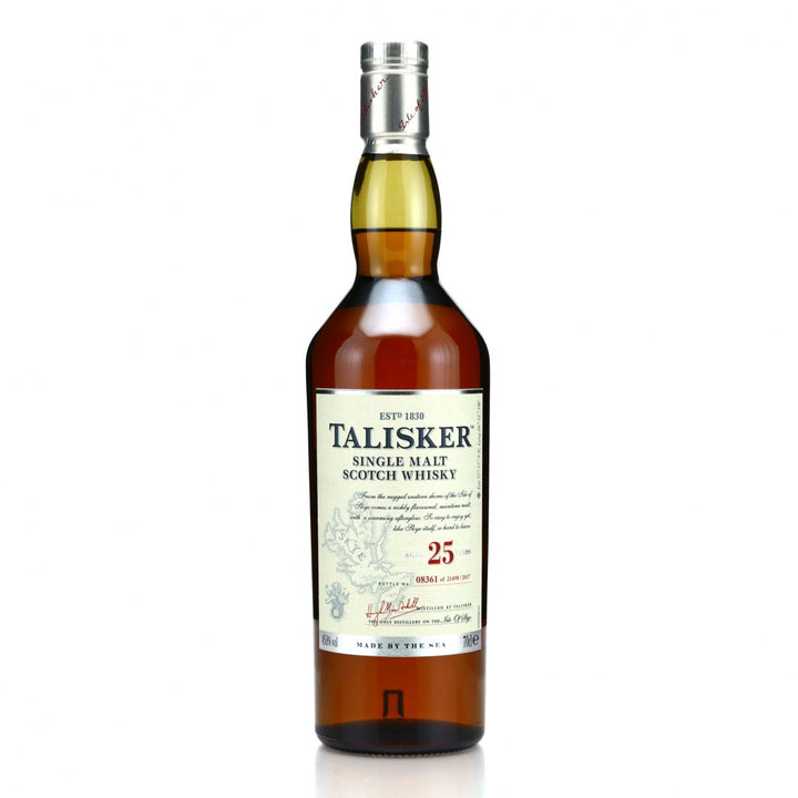 Talisker 25 Year Old Single Malt Scotch Whisky product bottle