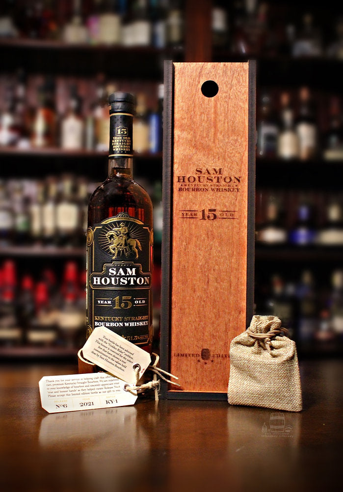 Sam Houston 15 Year Old 2021 Release No. 6 Kentucky Straight Bourbon Whiskey product bottle