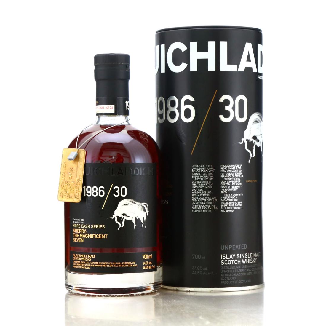 Bruichladdich 1986/30 Rare Cask Series - Sherry: The Magnificent Seven product bottle