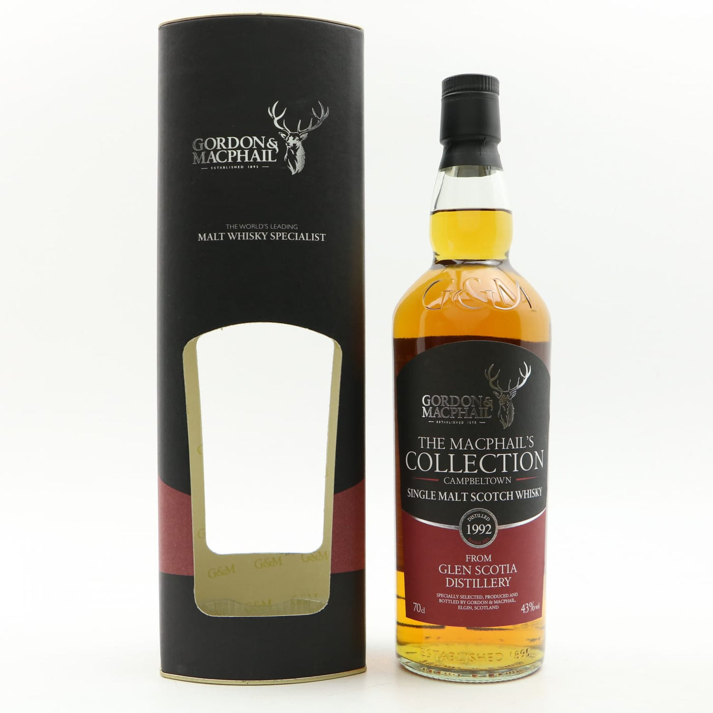 Gordon & Macphail's Glen Scotia 21 Year Old Single Malt Scotch Whisky 1992 Vintage product bottle
