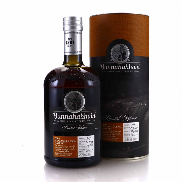 Bunnahabhain 11 Year Old 2008 Manzanilla Cask Single Malt Scotch Whisky product bottle