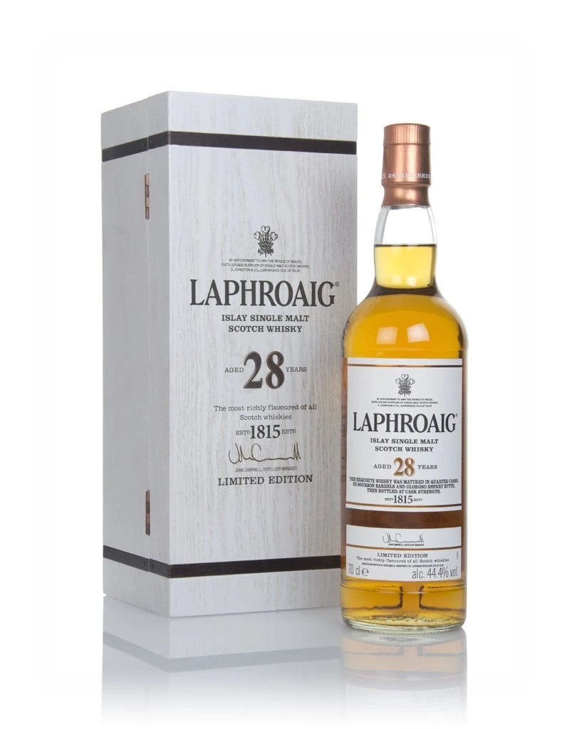 Laphroaig 28 Year Old Single Malt Scotch Whisky product bottle