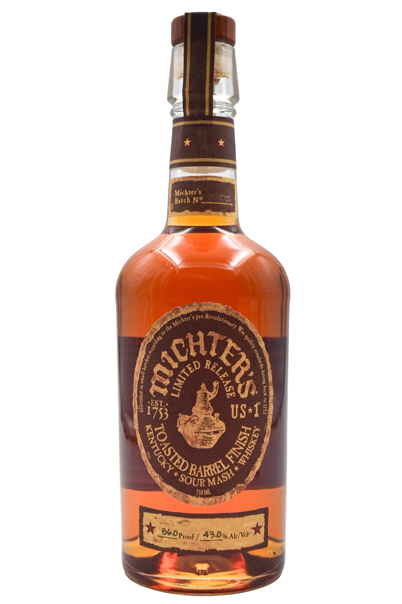 Michter's US*1 Toasted Barrel Sour Mash Whiskey product bottle