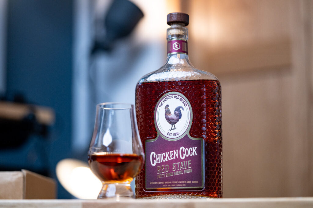 Chicken Cock Red Stave Bourbon Whiskey product bottle