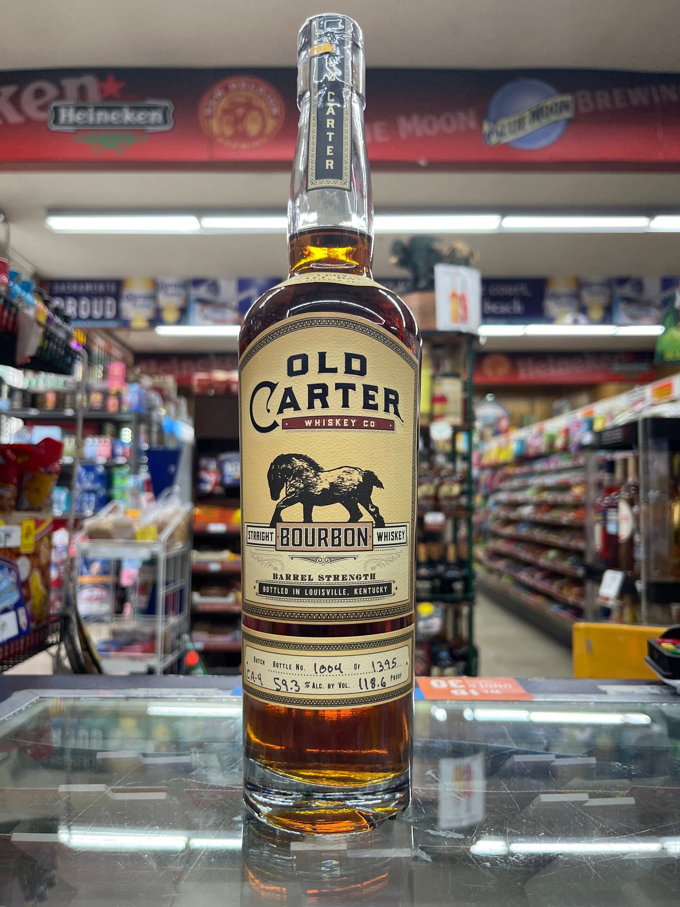 Old Carter Very Small Batch Straight Bourbon Whiskey product bottle