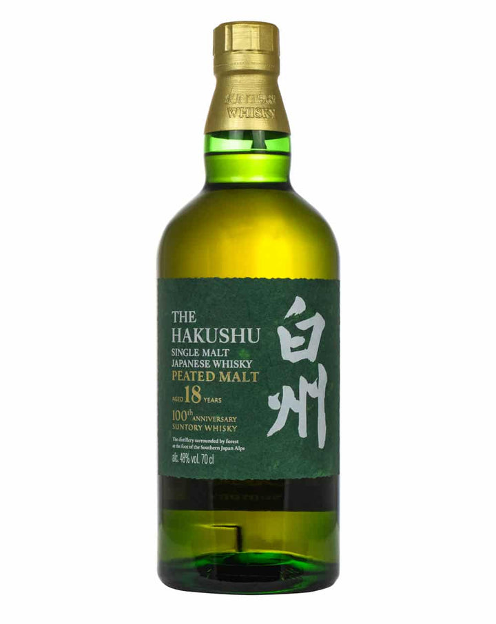 The Hakushu 18 Year Peated Malt 100th Anniversary Limited Edition product bottle