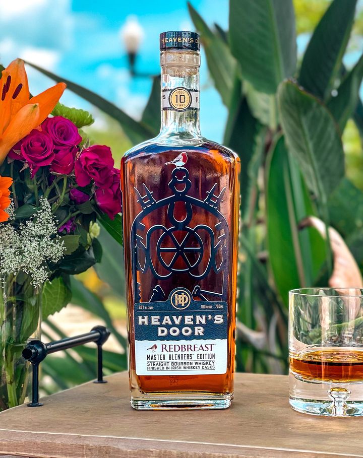 Heaven's Door Master's Blend Edition: Redbreast 10 Year Straight Bourbon Whiskey product bottle