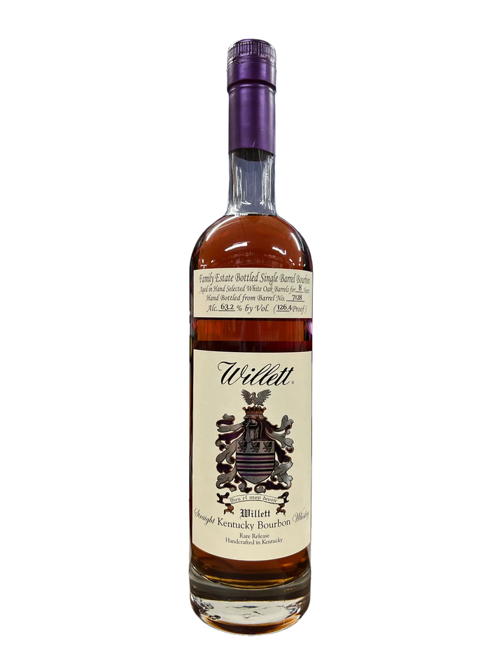 Willett Family Estate Bottled Single Barrel Bourbon Aged in White Oak Barrels for 8 Year 126.4 Proof "Don't H8 The Player" product bottle
