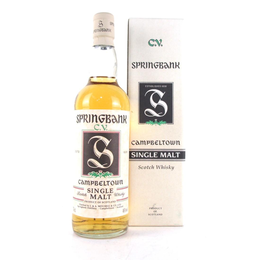Springbank C.V. White Label Single Malt Scotch Whisky product bottle
