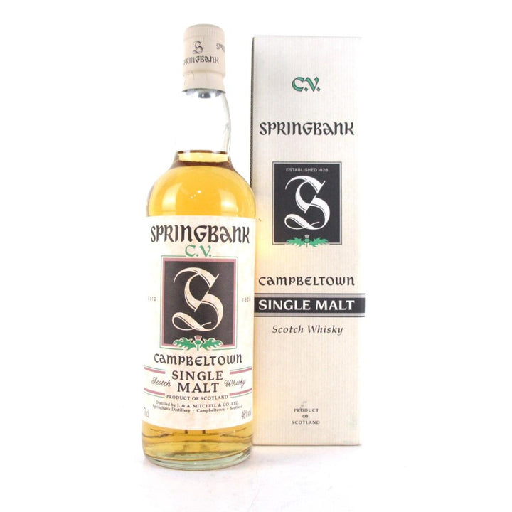 Springbank C.V. White Label Single Malt Scotch Whisky product bottle