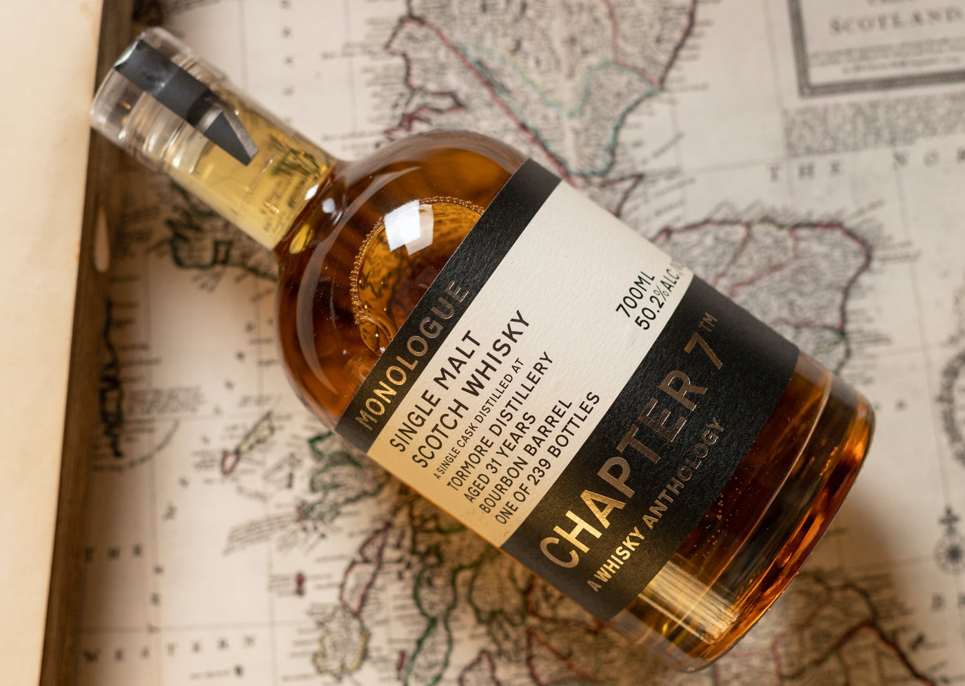 Chapter 7 Monologue 31 Year Old Tormore 1990 Scotch Whisky product bottle