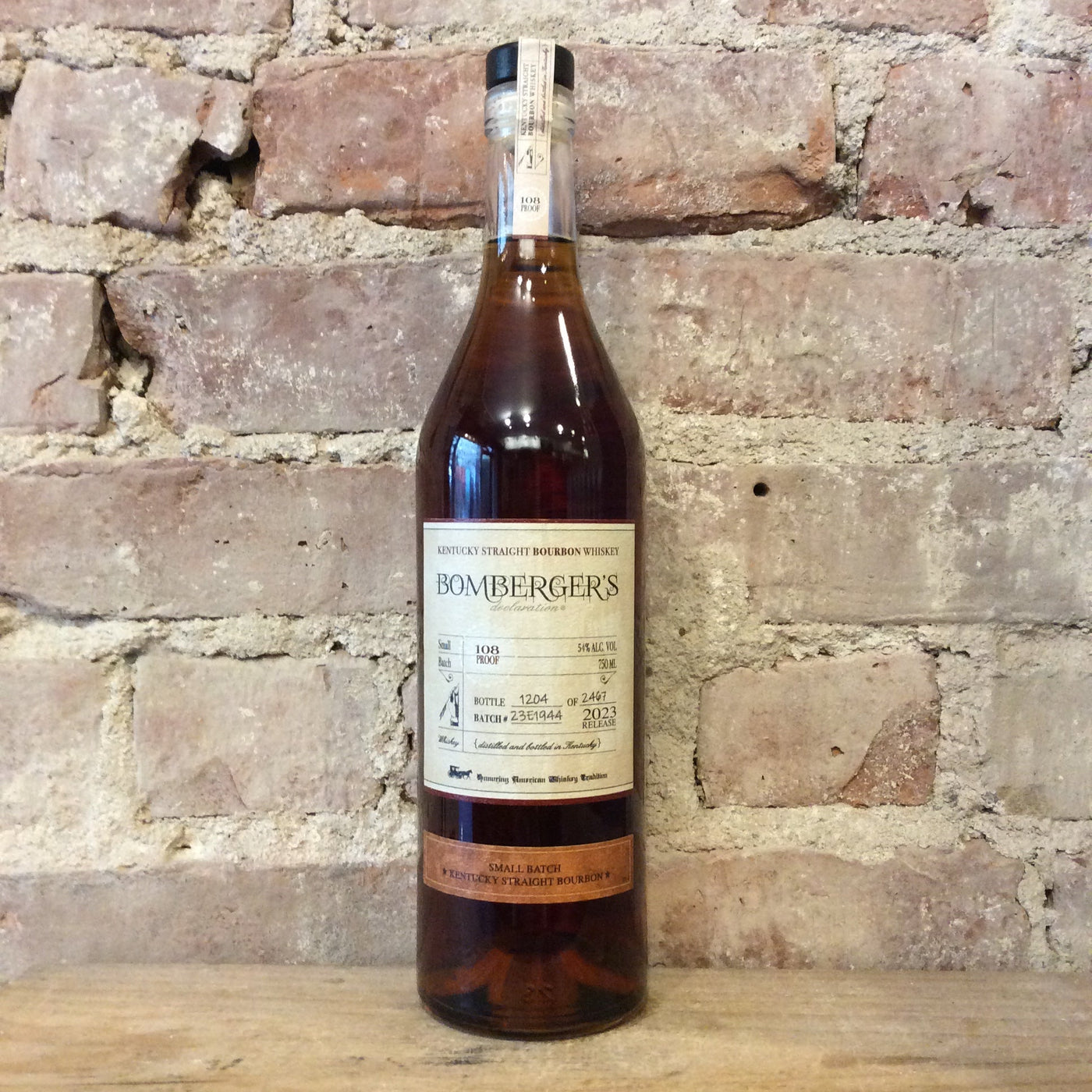 Bomberger's Blended American Whiskey product bottle