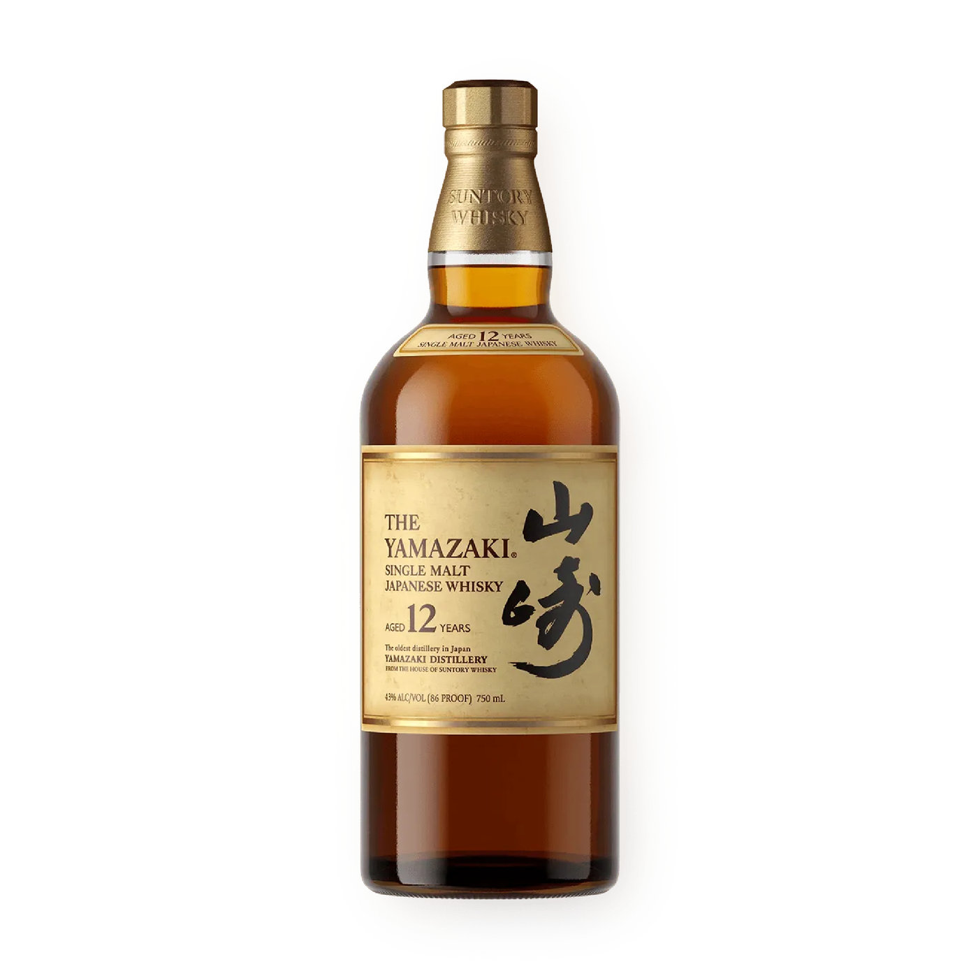 Yamazaki 12 Year Old Single Malt Japanese Whisky 750 ml product bottle
