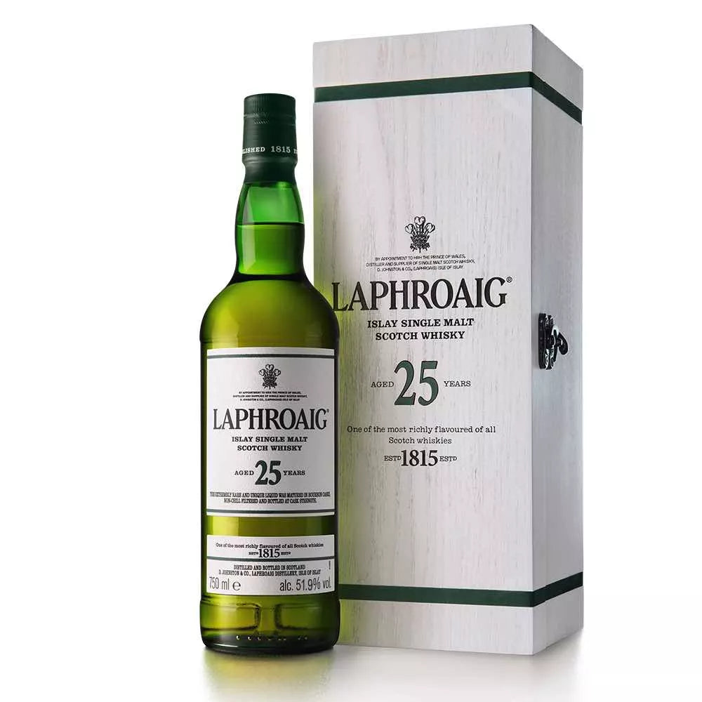 Laphroaig 25 Year Old Cask Strength 2021 Edition Single Malt Scotch Whisky product bottle