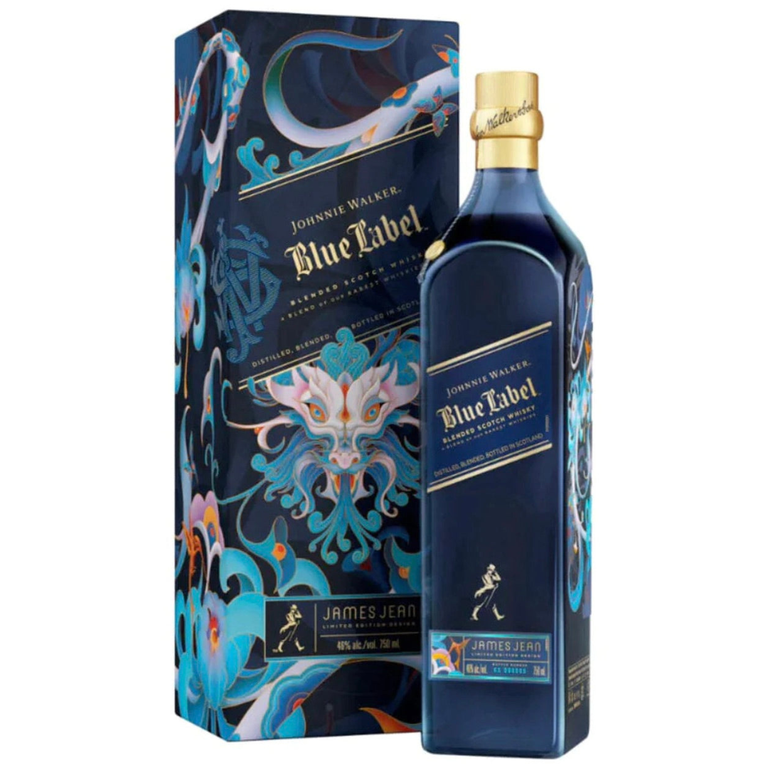 Johnnie Walker Blue Label Year of the Wood Dragon Blended Scotch Whisky product bottle