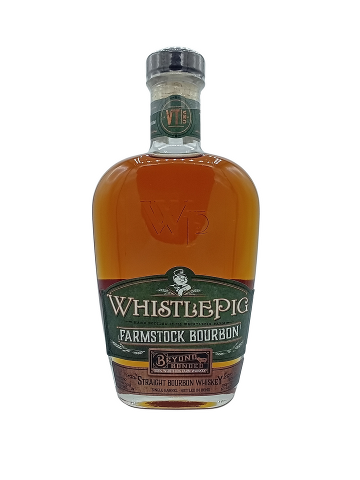 WhistlePig Farmstock Bourbon Beyond Bonded Single Barrel Bottled In Bond Straight Bourbon Whiskey product bottle