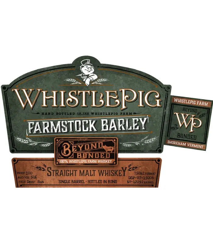 WhistlePig Farmstock Barley Beyond Bonded Straight Malt Whiskey product bottle