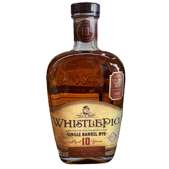 WhistlePig 10-year San Diego Barrel Boys Single Barrel Rye Whiskey 17-year #19139 product bottle