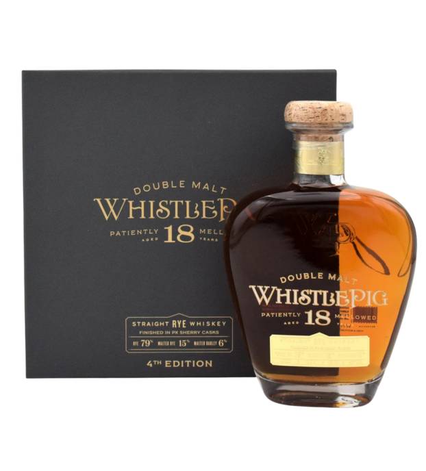 WhistlePig Double Malt 18 Year Old 4th Edition Straight Rye Whiskey product bottle