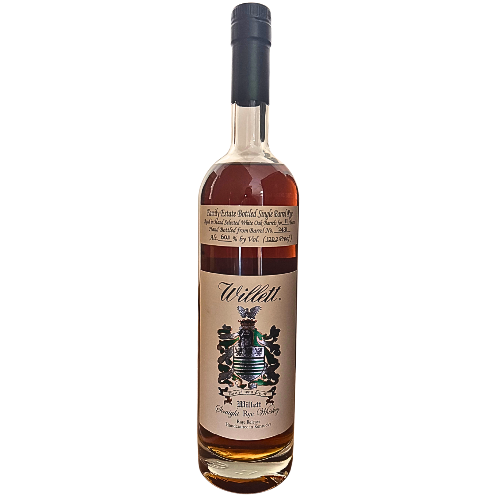 Willett Family Estate 11 Year Single Barrel Rye #2431 120.2 Proof product bottle
