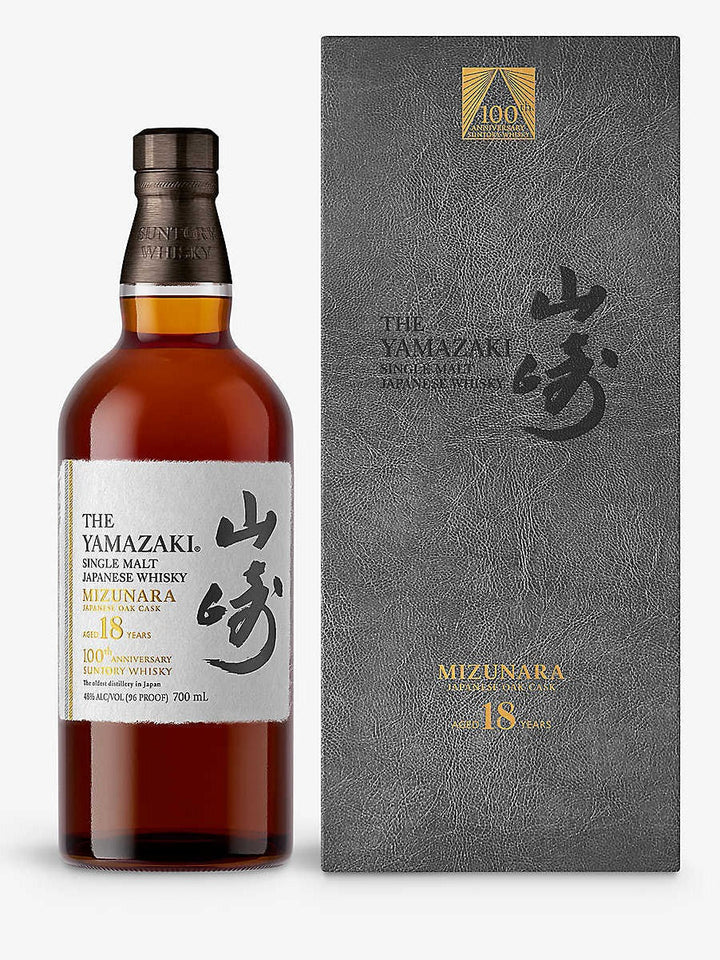 The Yamazaki 18 Year Mizunara 100th Anniversary Limited Edition product bottle