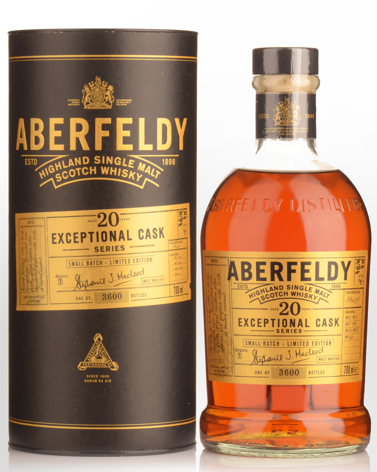 Aberfeldy 20 Year Old Exceptional Cask Series Single Malt Scotch Whisky product bottle