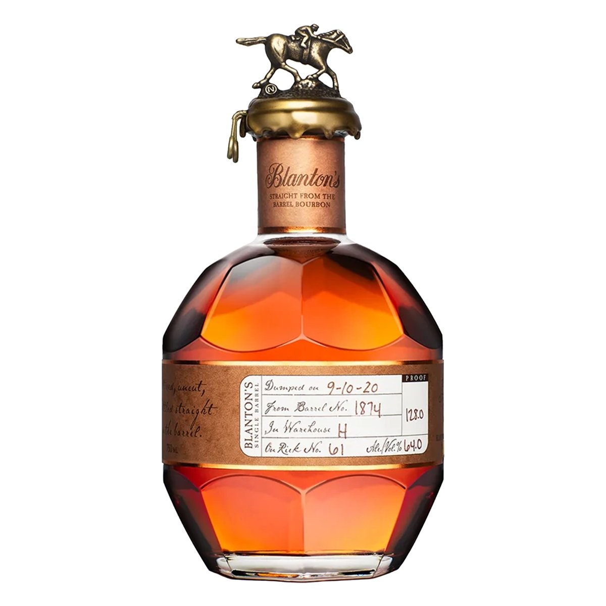 Blanton's Straight From The Barrel Bourbon Whiskey product bottle
