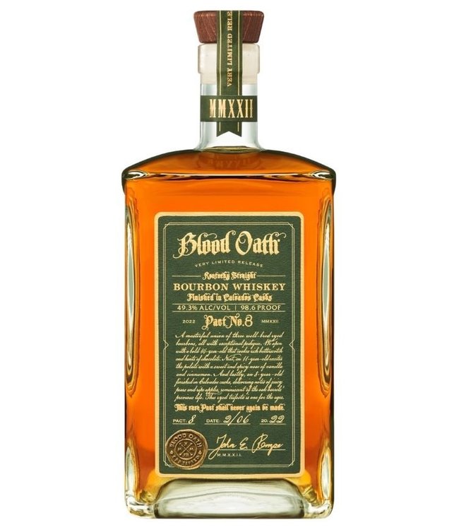 Blood Oath Pact No. 8 Kentucky Straight Bourbon Whiskey product bottle