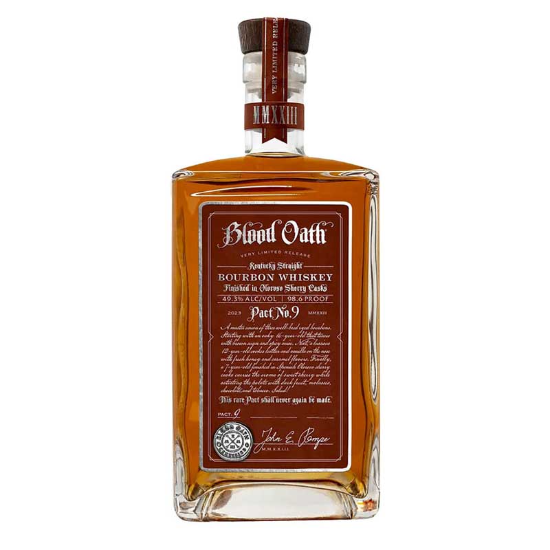 Blood Oath Pact No. 9 Kentucky Straight Bourbon Whiskey product bottle