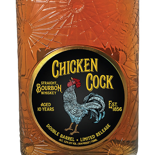 Chicken Cock 10 Year Old Double Barrel Bourbon Whiskey product bottle