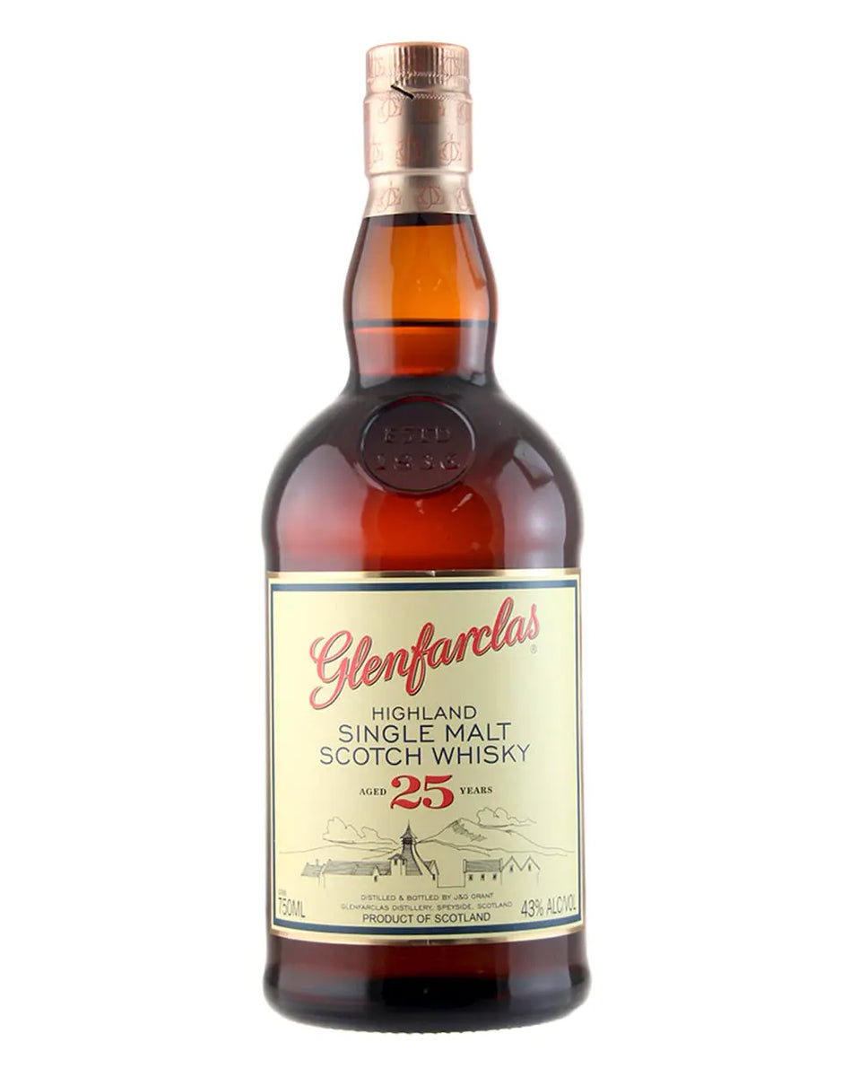 Glenfarclas 25 Year Old Single Malt Scotch Whisky product bottle