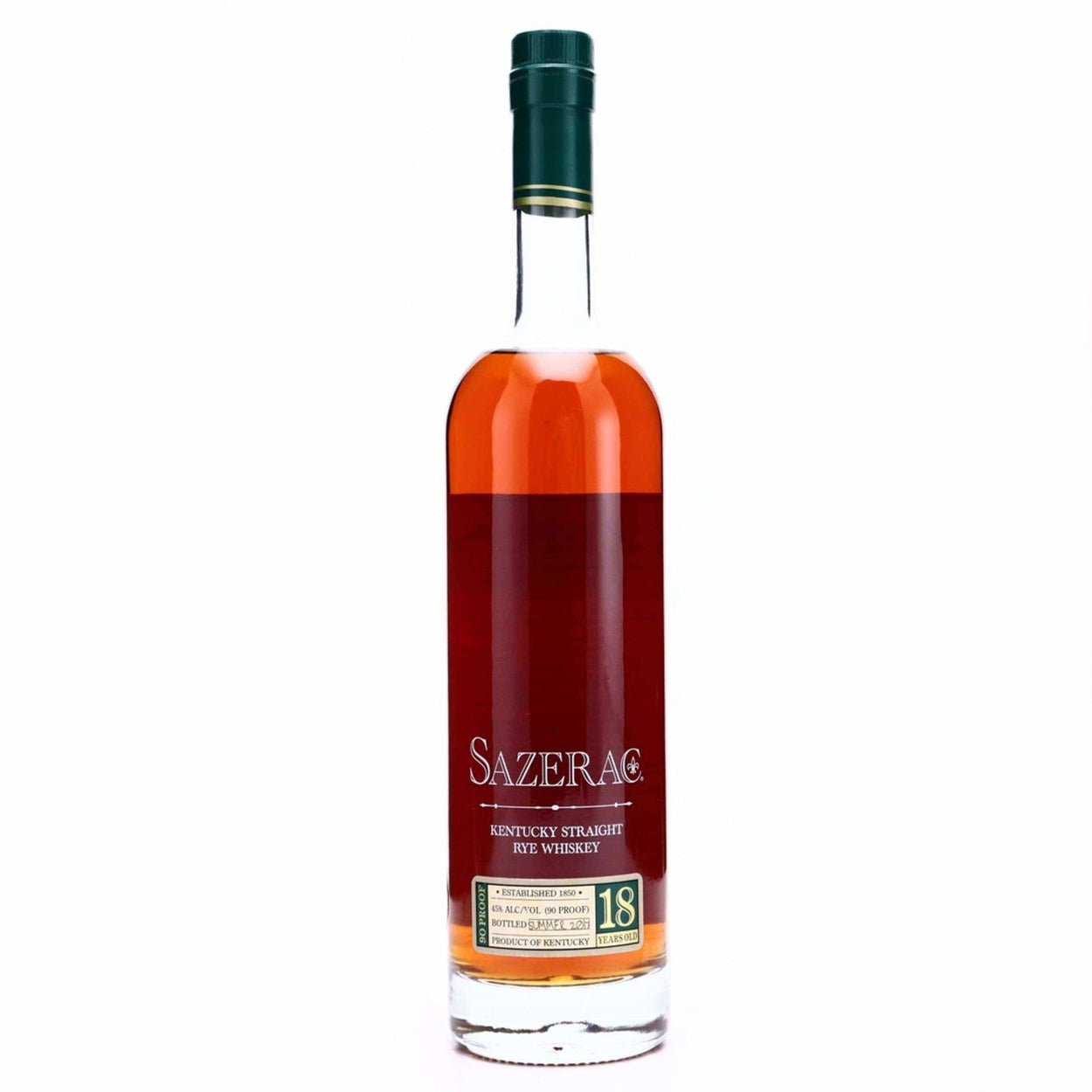 Sazerac 18 Year Old 2018 Antique Collection Kentucky Straight Rye Whiskey product bottle