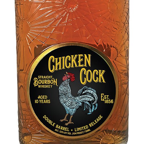 Chicken Cock 10 Year Old Double Barrel Bourbon Whiskey