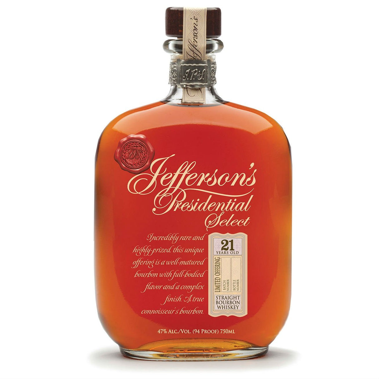 Jefferson's Presidential Select 21 Year Old Bourbon product bottle